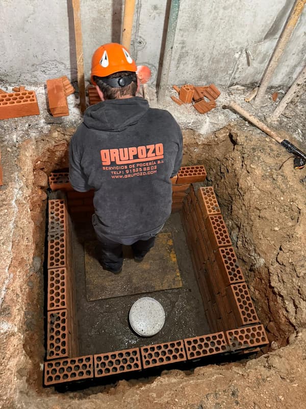 Construcción de arqueta